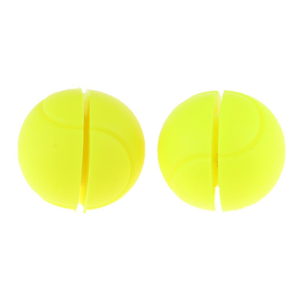 Silicone Tennis Racket Vibration Damper Racquet Shock Absorber Yellow