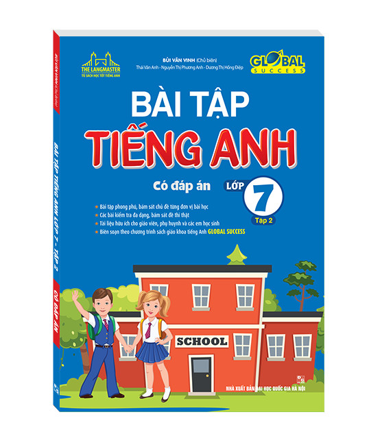 Combo sách GLOBAL SUCCESS - Bài tập tiếng anh lớp 7 tập 1+2 (có đáp án) chương trình mới