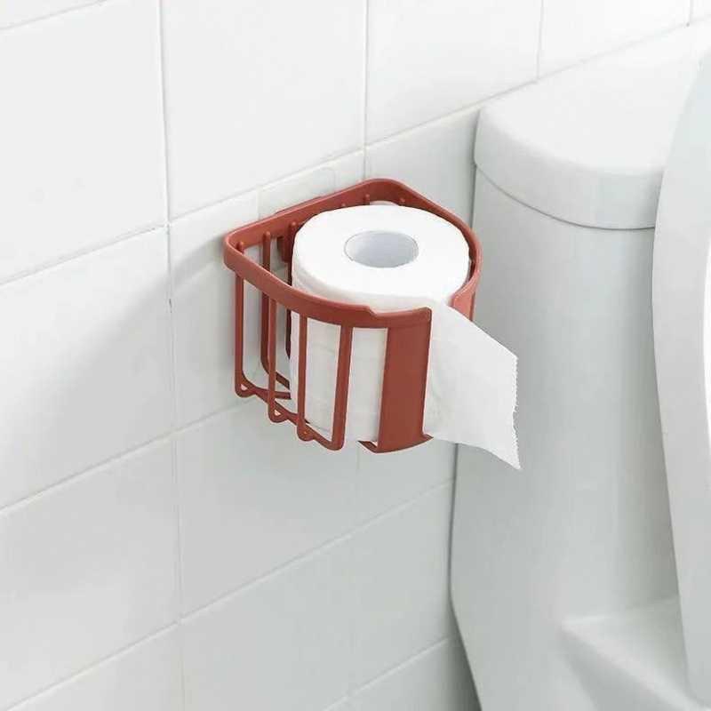 Giỏ, khay đựng giấy vệ sinh, đựng đồ đa năng dán tường tiện dụng (hàng loại 1)