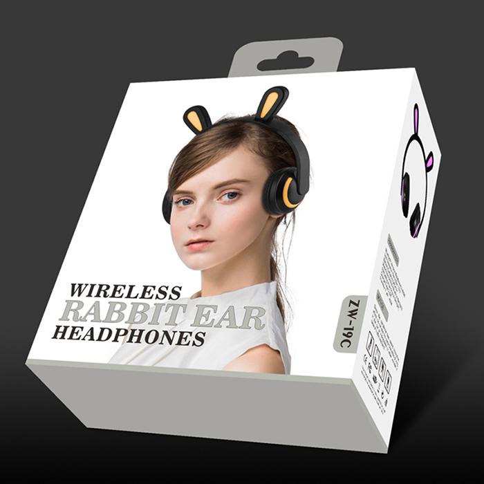 ZW-19 nữ tai nghe Tai nghe Bluetooth Tai nghe không dây Cosplay Tai Flash Hươu cổ tích thỏ tai Mèo HIFI cho bé gái Tặng