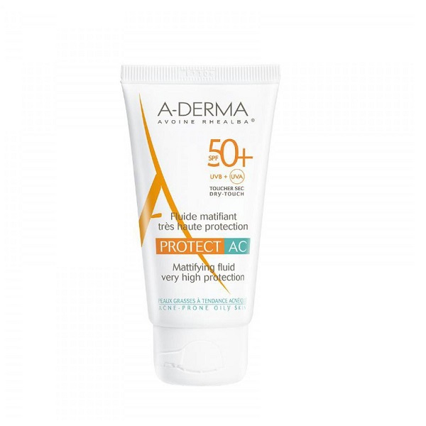 Kem chống nắng cho da dầu, mụn - A-derma Protect AC Mattifying Fluid Very High Protection SPF 50+