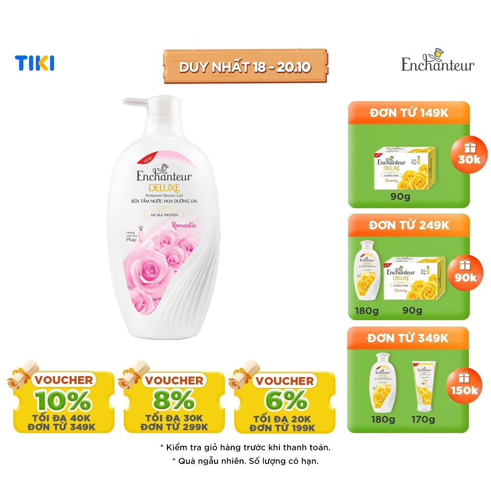 Sữa Tắm Nước Hoa Enchanteur Romantic 650g