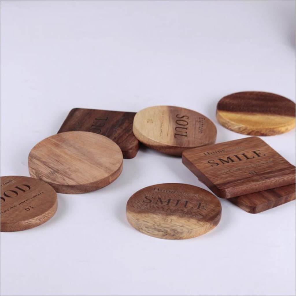2X Wood Heat Resistant Teapot Cup Bowl Coffee Mu Coaster Mat