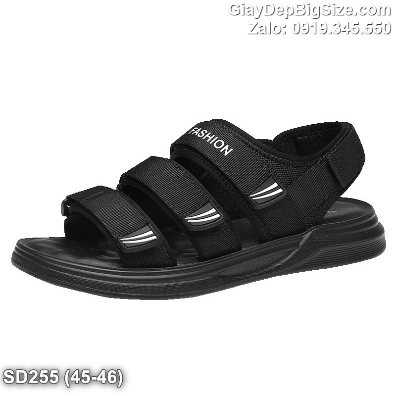 Giày xăng đan vải dù, dép quai hậu cỡ lớn 45 46 47 48 cho nam cao to chân ú bè. Big size sandals for wide feet