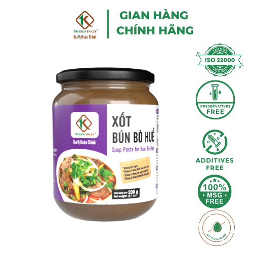 Gia Vị Hoàn Chỉnh Cao Cấp Xốt Bún Bò Huế Tri Kien Spices 230gram