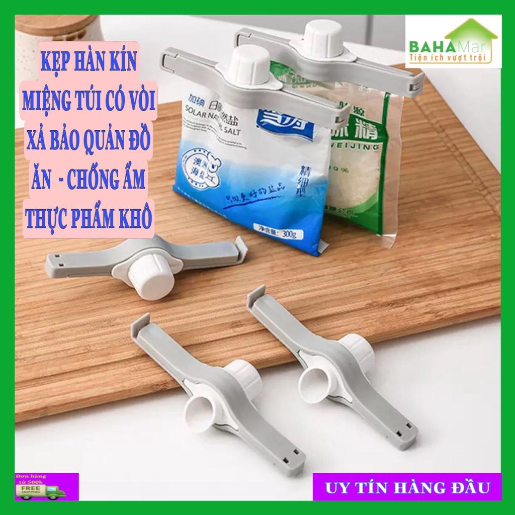 KẸP HÀN KÍN MIỆNG TÚI CÓ VÒI XẢ BẢO QUẢN ĐỒ ĂN - CHỐNG ẨM THỰC PHẨM KHÔ Lý tưởng cho việc tái niêm phong