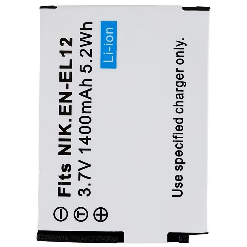 Pin Máy Ảnh EN-EL12 Cho Nikon Coolpix S9700 S9500 S9300 P300 Dung Lượng Cao 1400mAh 5.2Wh 3.7V - Hàng Nhập Khẩu