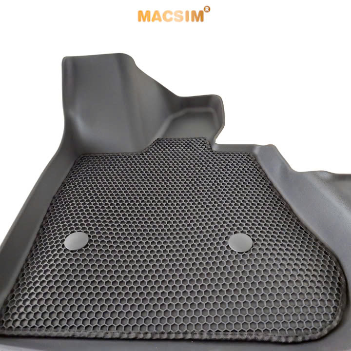 Thảm 2 lớp (sd3) dạng lưới lục giác cho Vinfast VF6 bề mặt cao su siêu sạch nhãn hiệu Macsim
