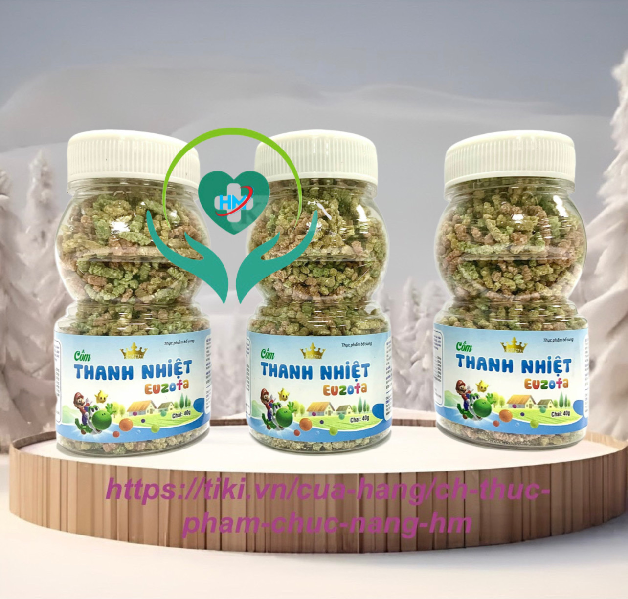 Cốm thanh nhiệt EUZOFA, lọ 40 gam