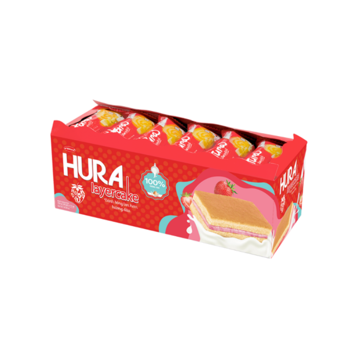 Bánh Hura Hương Dâu Hộp Demi Bibica (300g)