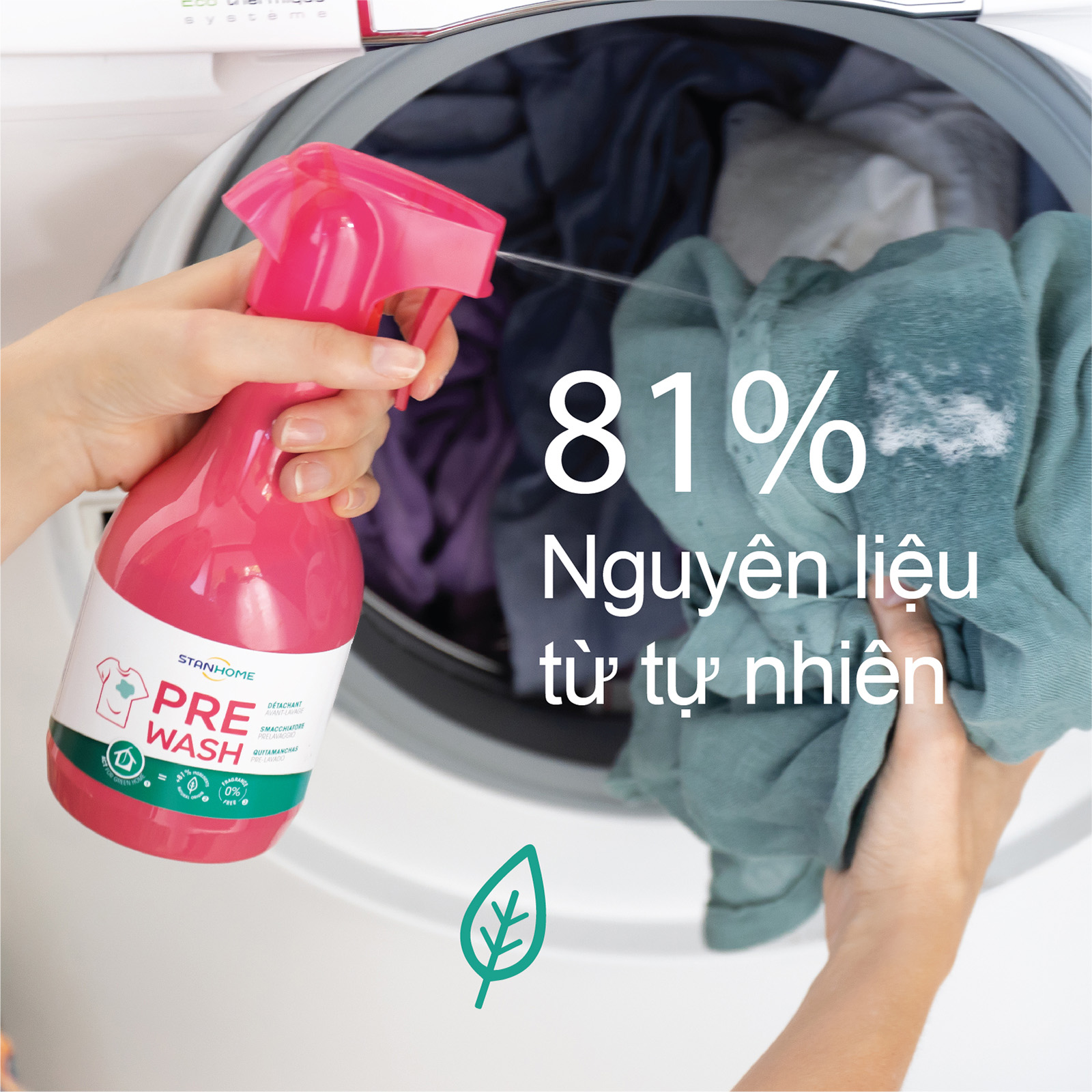 Set 3 Xịt Xử Lý Vết Bẩn Trước Khi Giặt Stanhome Pre Wash Extra 500ml/chai- mẫu mới