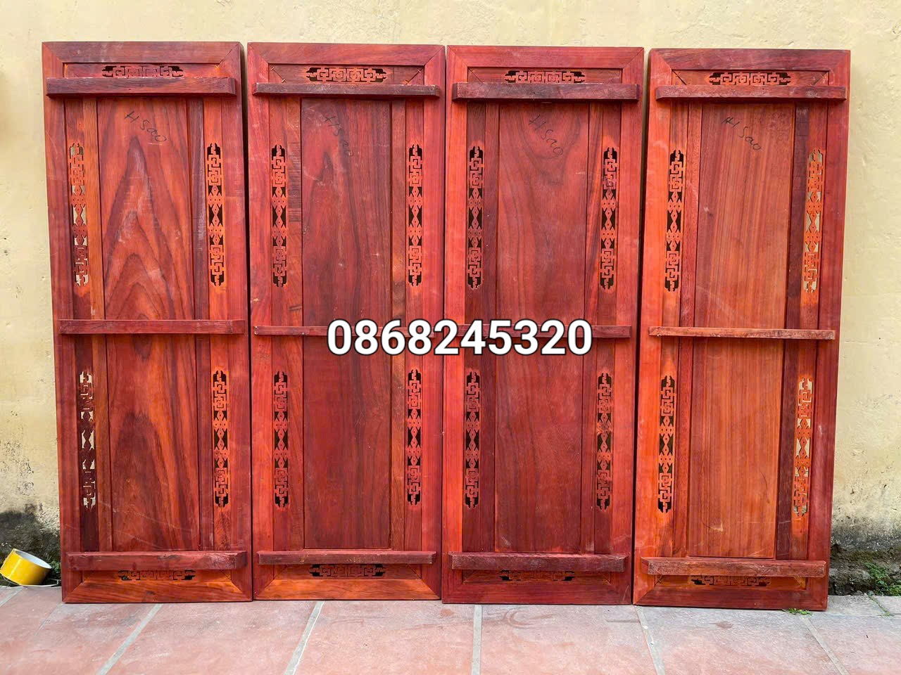 Tranh tứ quý bốn mua trong năm ,xuân ,hạ ,thu ,đông ,bằng gỗ hương đỏ sơn pu dát vàng cao cấp kt 37×107×3cm