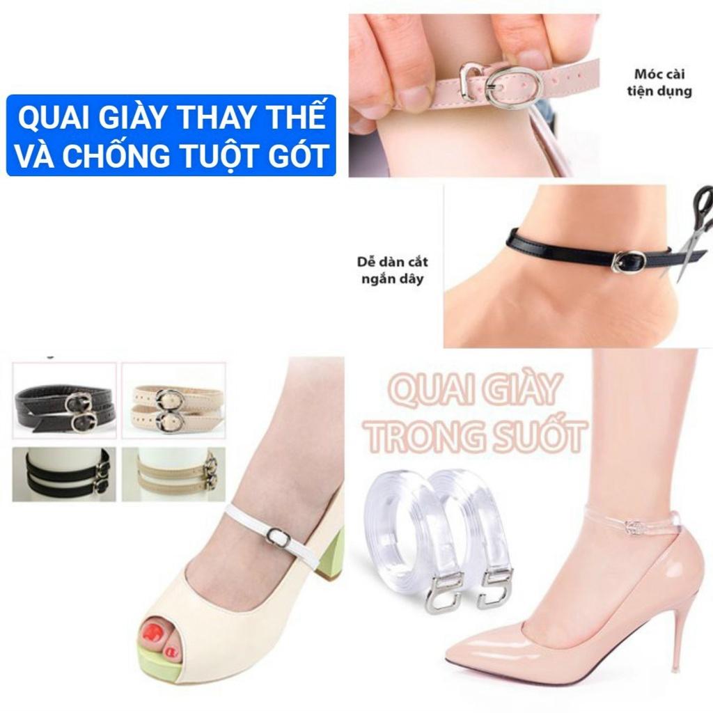 1 CẶP Dây thay thế quai giày vòng qua cổ chân và chống tuột gót thời trang siêu đẹp siêu chắc chắn