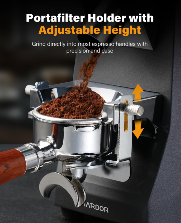 Máy xay hạt cà phê Espresso chuyên nghiệp, lưỡi dao Flat Burr 64mm - Chuyên nghiệp dùng cho quán cà phê. Thương hiệu Anh Quốc cao cấp Shardor BD-CG305. Hàng chính hãng