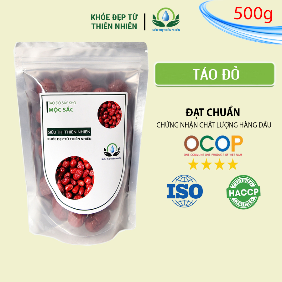 Trà Táo Đỏ Sấy Khô Mộc Sắc Gói 500g