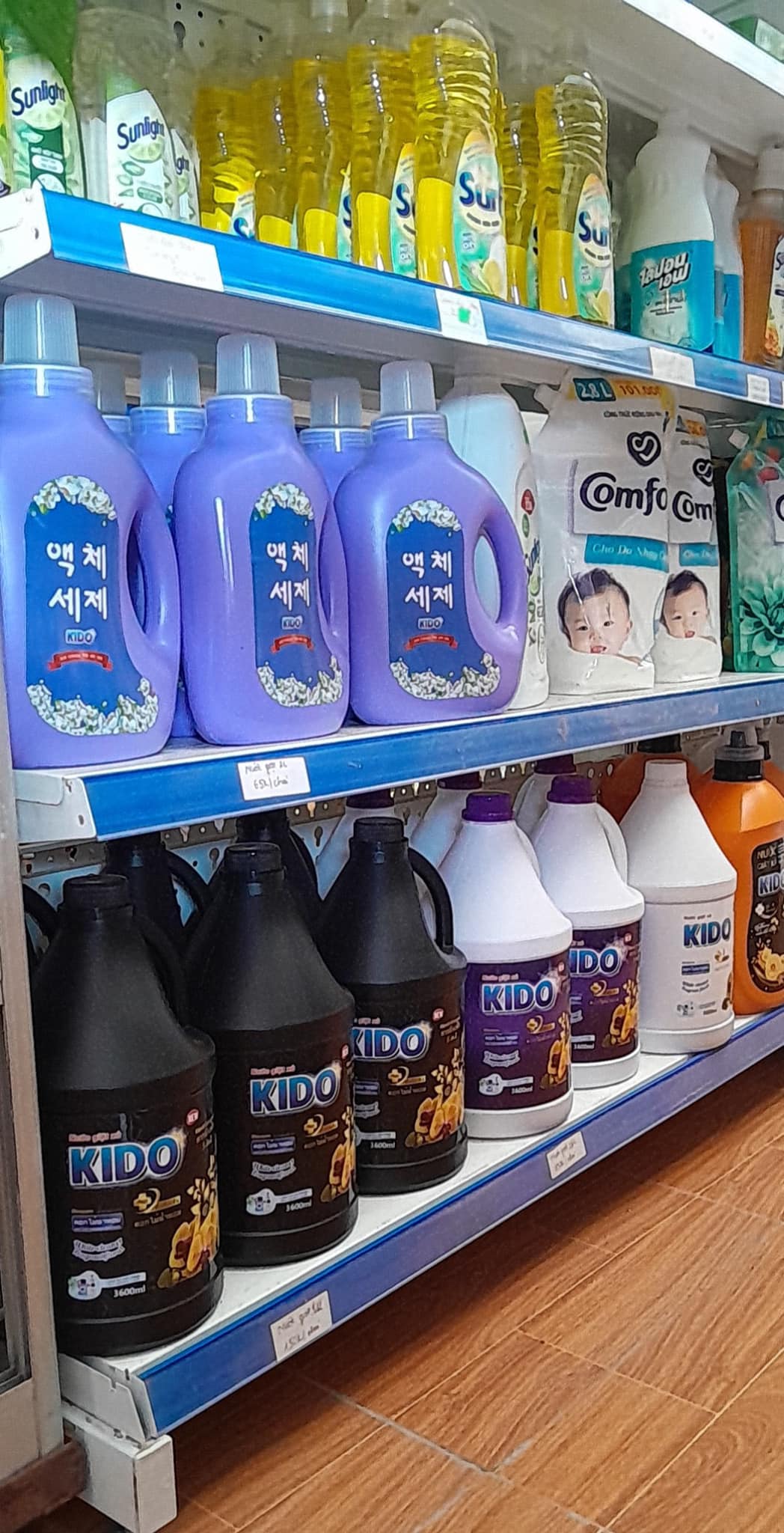 Nước Giặt KIDO Công Nghệ Hàn Quốc 5 Lẻ 1 Can 2kg TÍM - Thơm hương nước hoa - Giữ hương thơm lâu