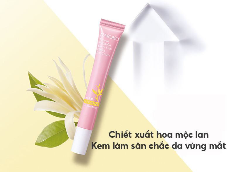 Kem Dưỡng Mắt Mờ Quầng Thâm, Chống Lão Hóa Naruko Taiwan Magnolia Brightening And Firming Vitamin K Eye Cream EX