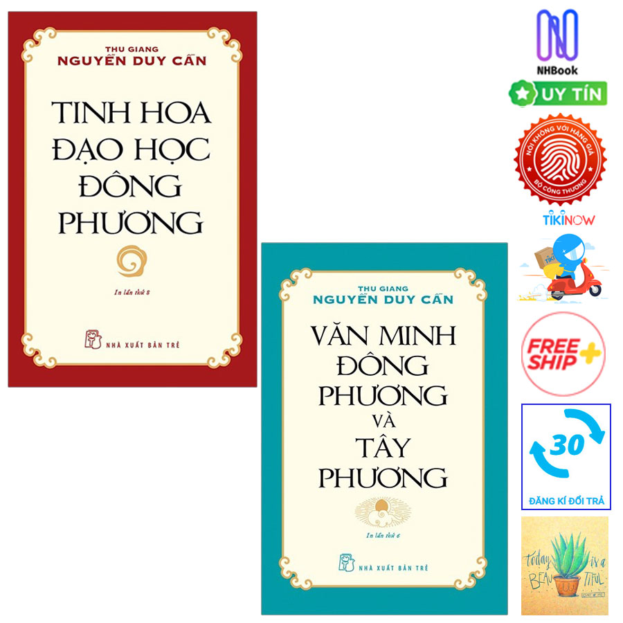 Combo  Văn Minh Đông Phương Và Tây Phương và Tủ Sách Triết Học Phương Đông - Tinh Hoa Đạo Học Đông Phương ( Tặng Kèm Sổ Tay )