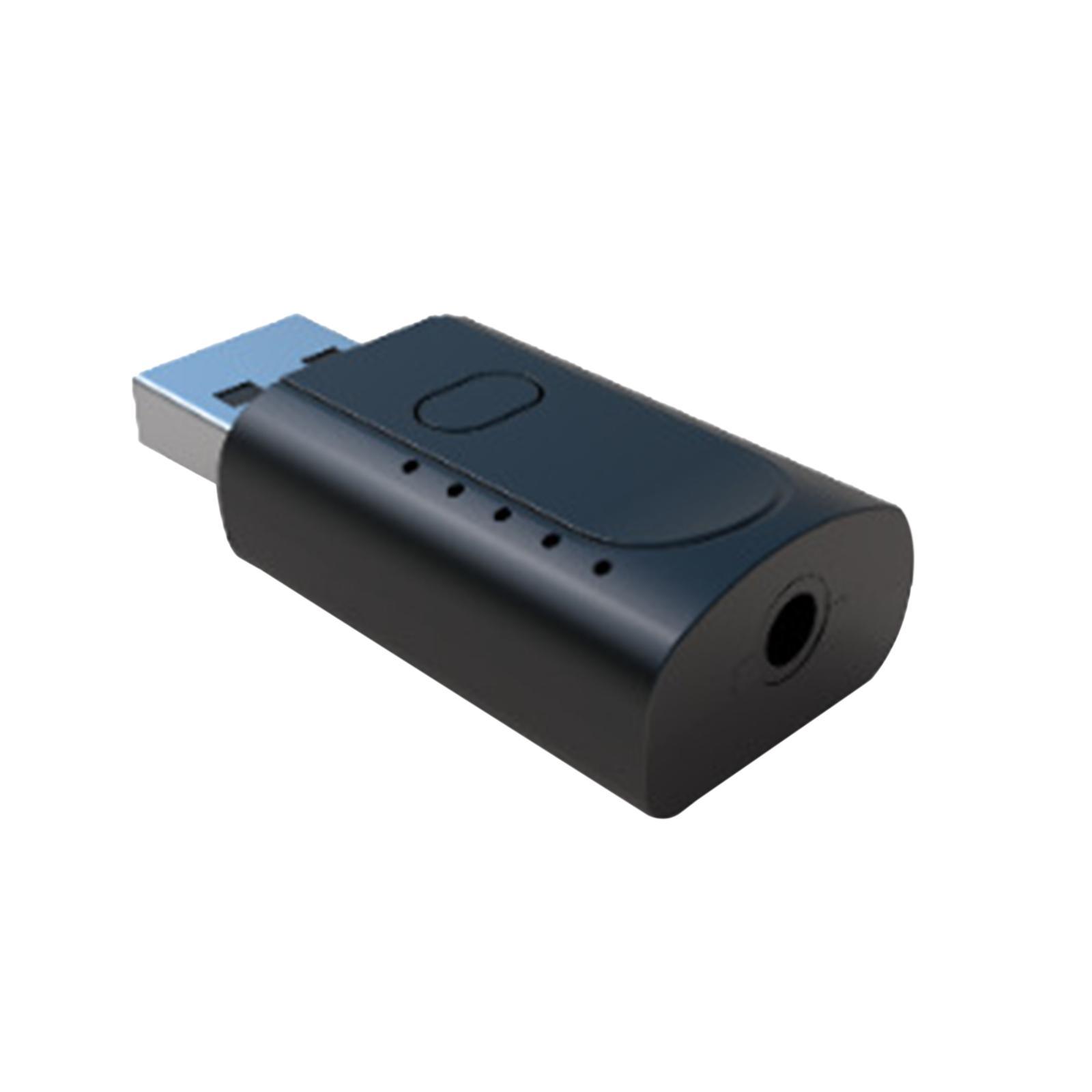 USB Bluetooth 5.1 Receiver 3.5mm AUX for Headphones PC