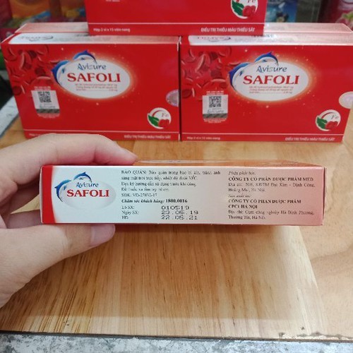 Avisure Safoli bổ sung sắt cho bà bầu