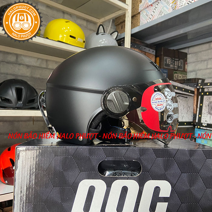 Nón bảo hiểm nửa đầu có kính Asia MT-106k - Nhiều màu - Chính hãng