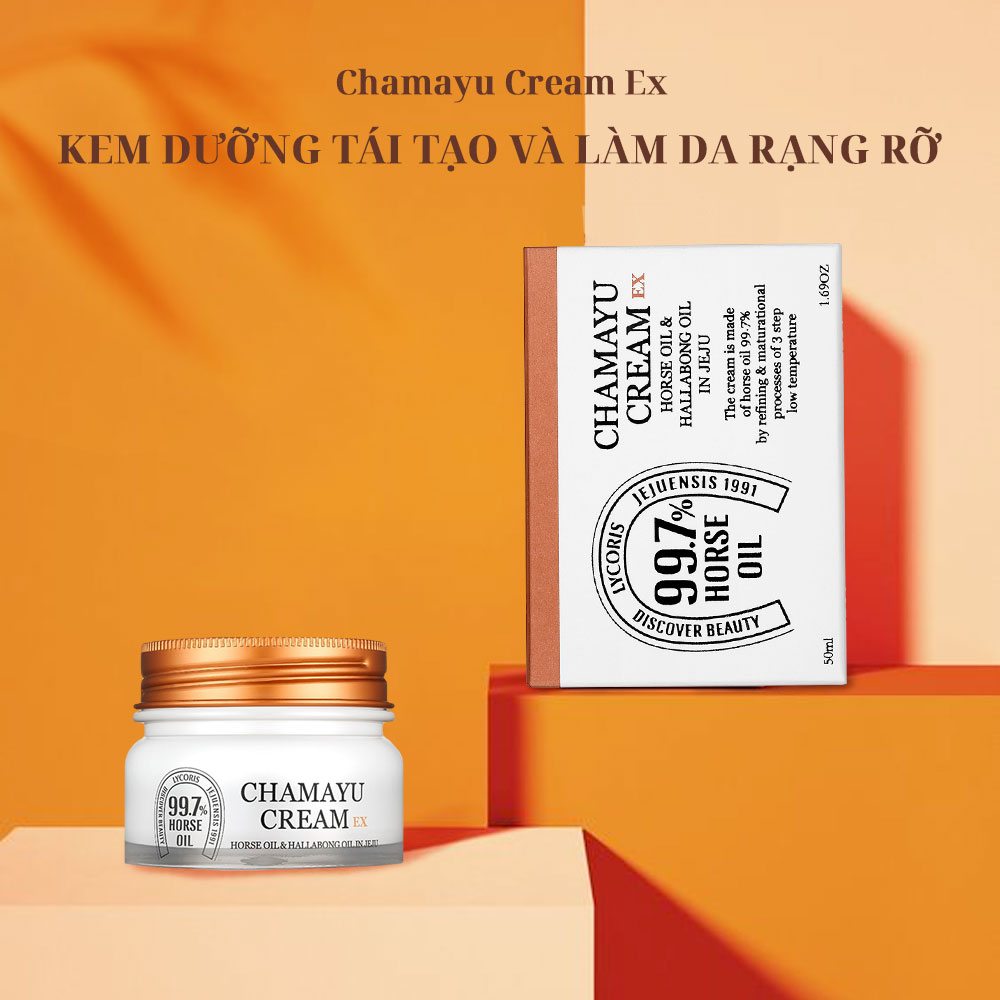 Kem Dưỡng Ẩm Chiết Xuất Dầu Ngựa Chamayu Cream Ex