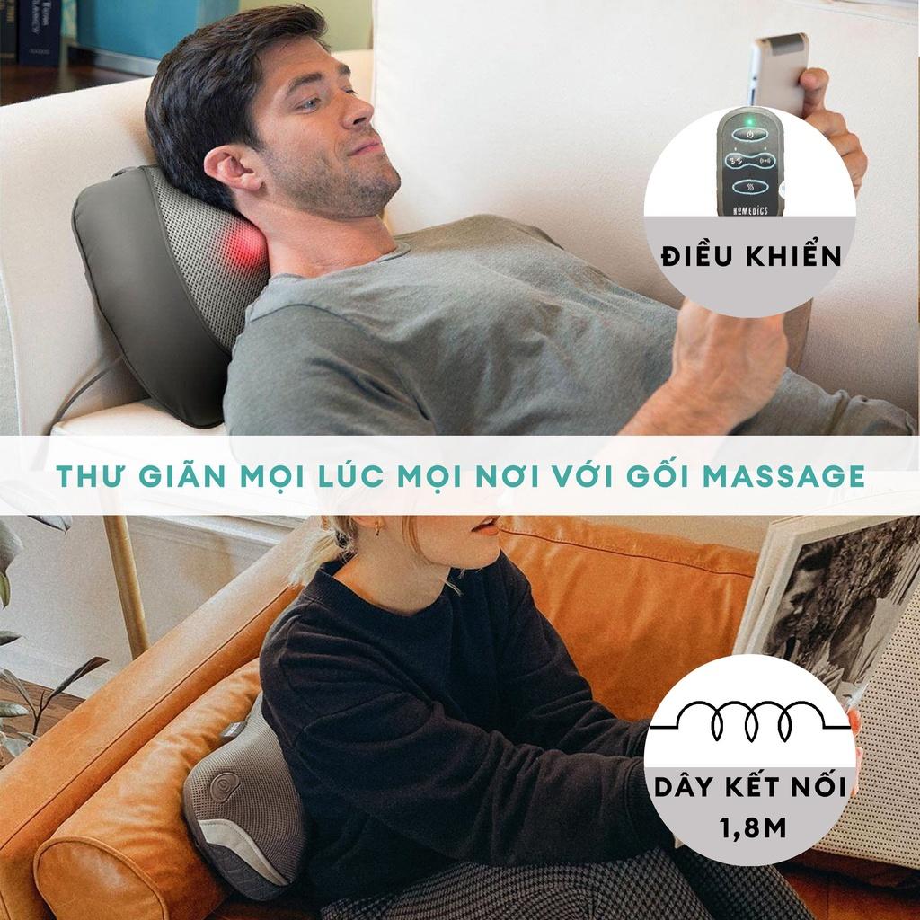 Gối massage kèm nhiệt công nghệ Shiatsu 3D HoMedics SP-100H-GB