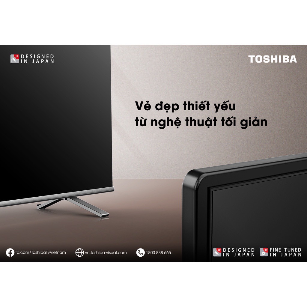 [Hàng chính hãng] Smart TV TOSHIBA Google LED 4K  UHD tràn viền 55'' 55C350LP - Tìm kiếm bằng giọng nói - Bảo hành chính hãng 2 năm