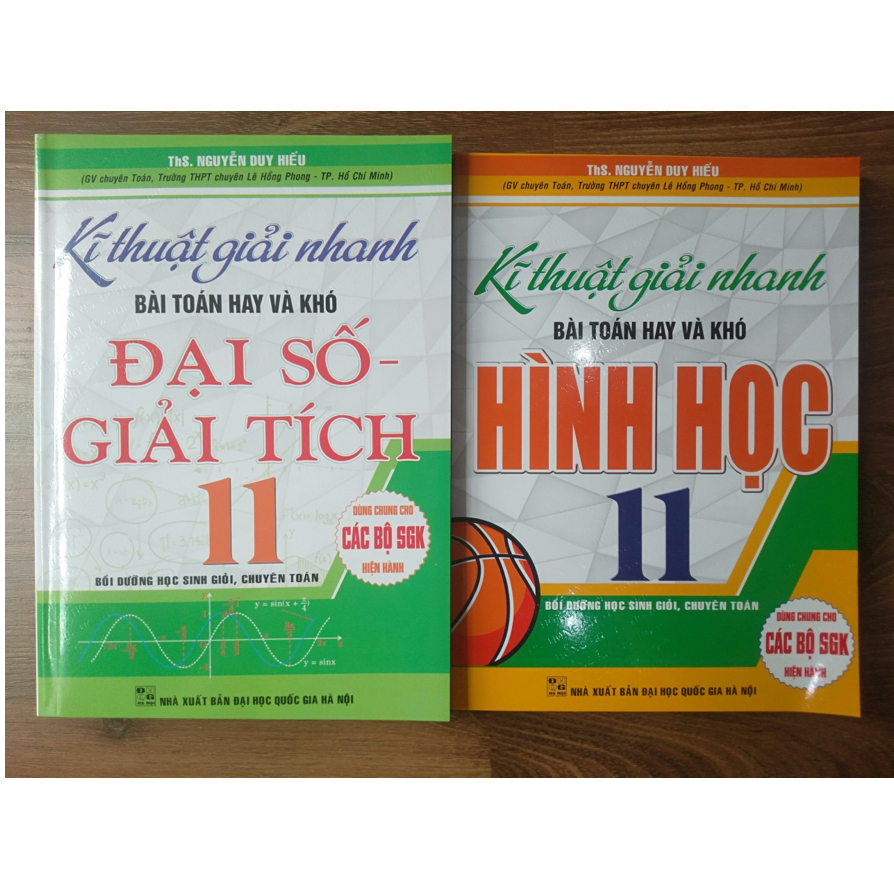 Sách - Combo kĩ thuật giải nhanh bài toán và khó đại số giải tích + Hình học 11