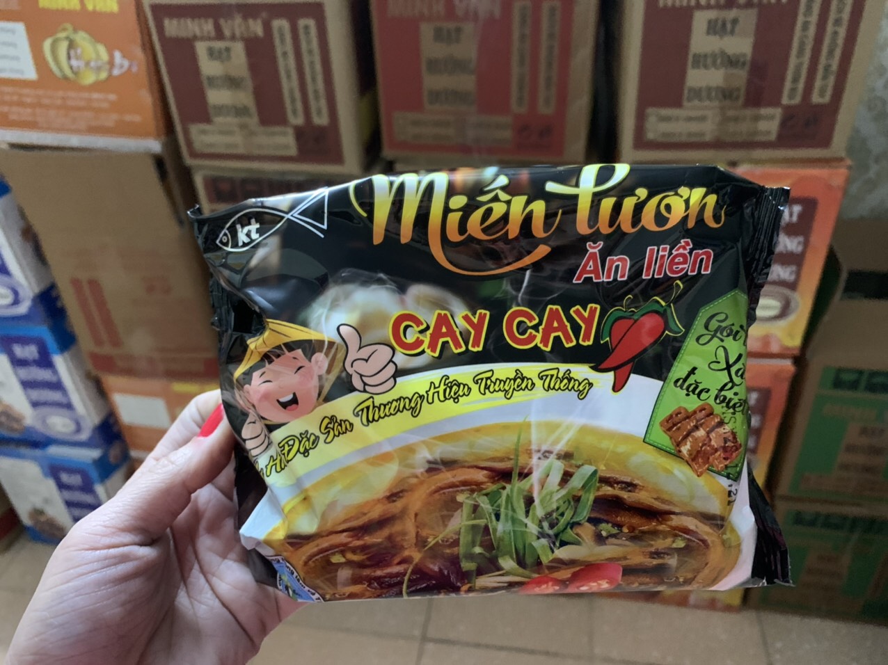 1 THÙNG 20 GÓI MIẾN LƯƠN ĂN LIỀN ( có gói lươn xào ) KHÁNH THỌ