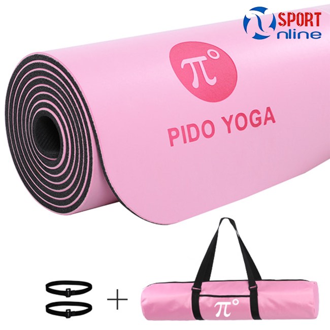 Thảm tập yoga chống trượt  tập gym, định tuyến tập yoga, thể dục tại nhà cao cấp cao su non TPE dày 8mm