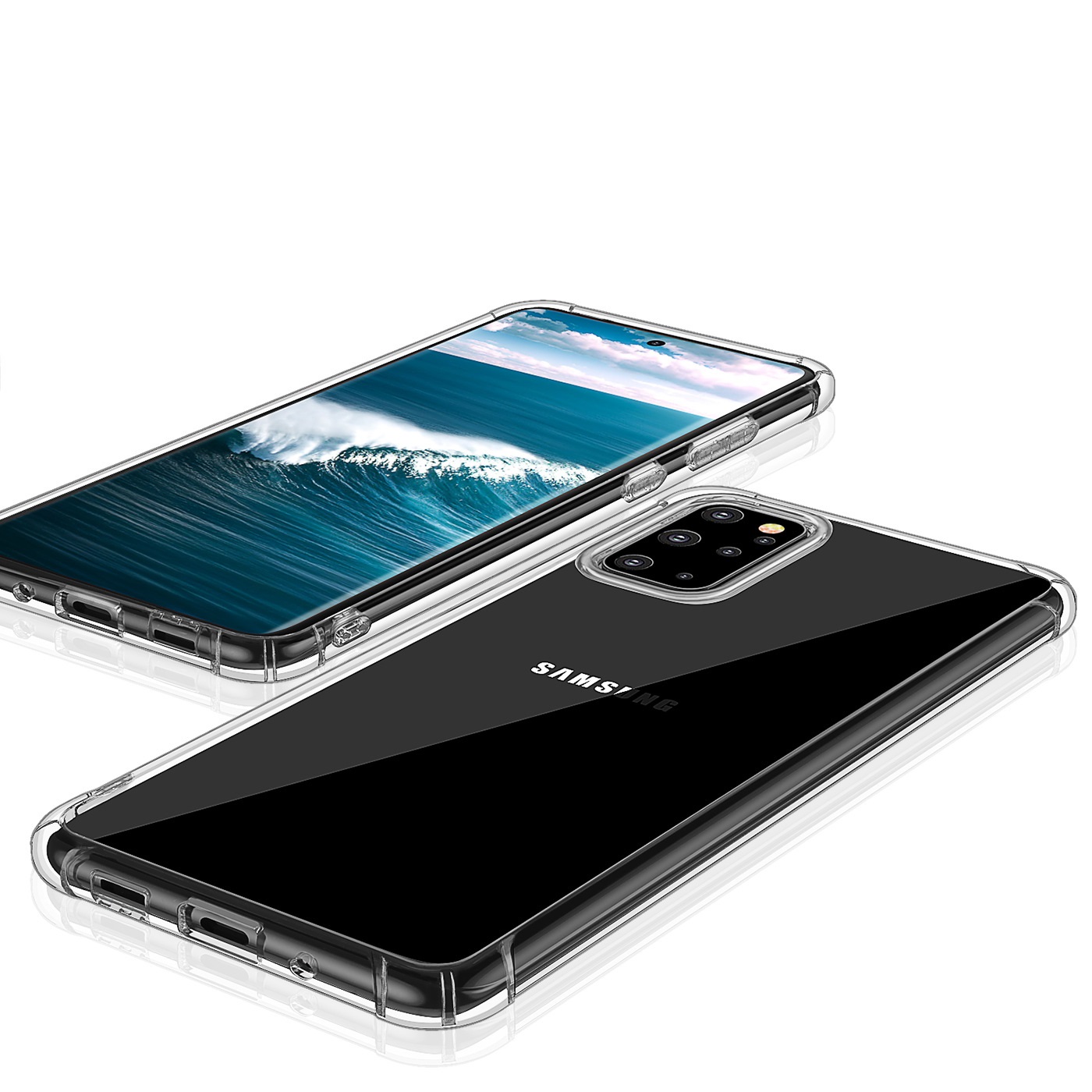 Ốp lưng cho Samsung Galaxy S20 chất liệu silicon dẻo trong chống sốc cao cấp
