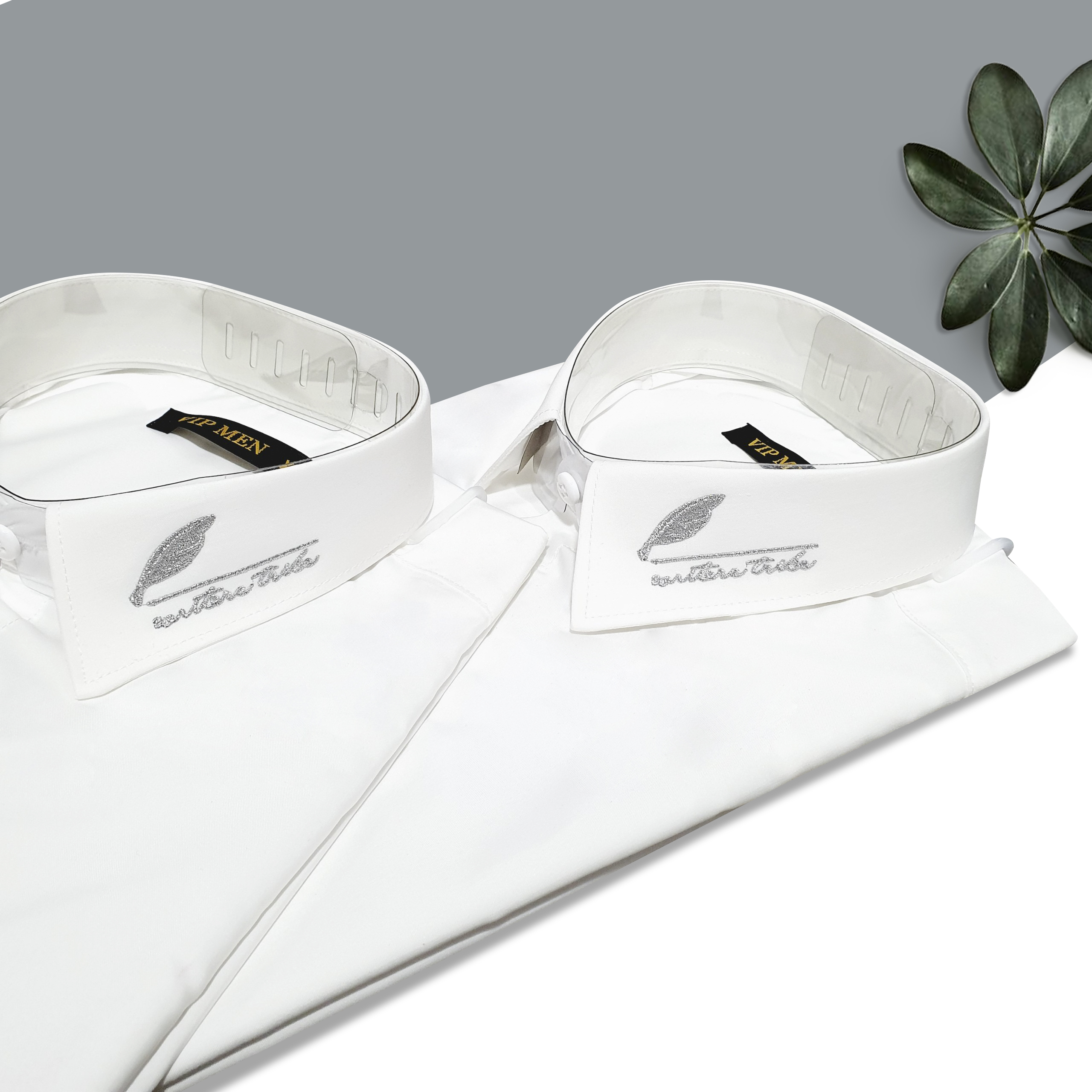 2325- Áo sơ mi nam tay dài màu trắng Form slimfit - Chất liệu kate lụa nhập khẩu, hàng xưởng Vinh Thiện Phát sản xuất chất lượng cao cấp, sỉ từ 10 cái
