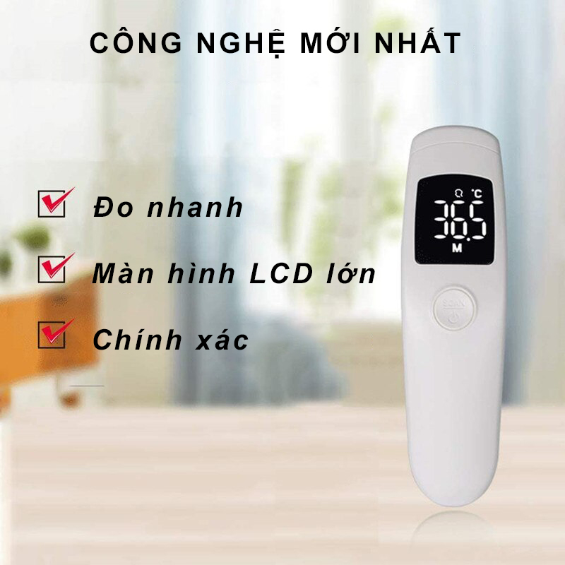 Nhiệt Kế Điện Tử Hồng Ngoại Đo Trán, Đo cơ Thể Cho Bé Loại Có Đèn  KONKA - JK22 - HÀNG CHÍNH HÃNG