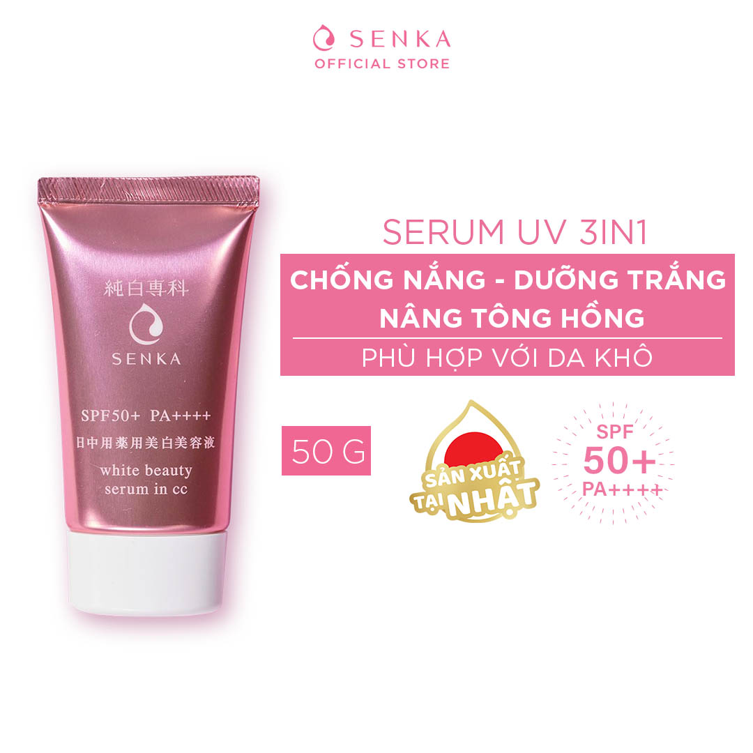 CC Serum trắng da Senka WHITE BEAUTY SERUM IN CC 40G