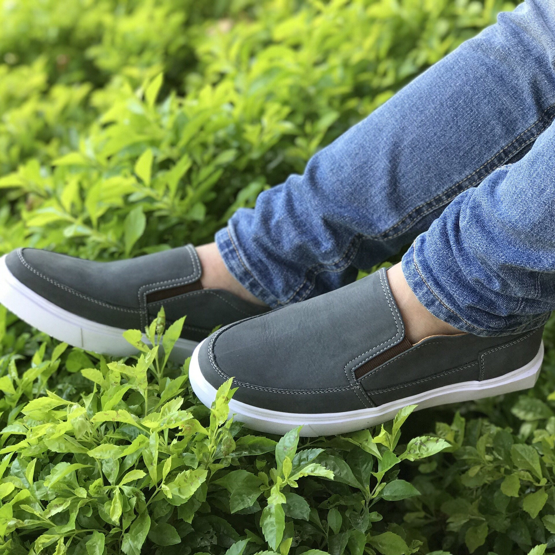 Giày Lười Nam Da Bò Thật 100% - Slip-On Da Nam Tefoss HN747