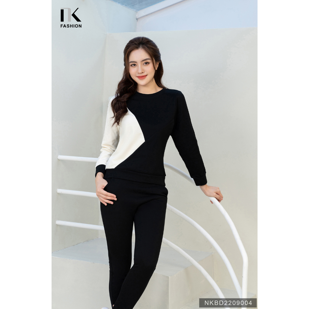 Bộ Quần Áo Thể Thao NK FASHION NKBD2209004 Chất Da Cá, Năng Động Cho Nữ