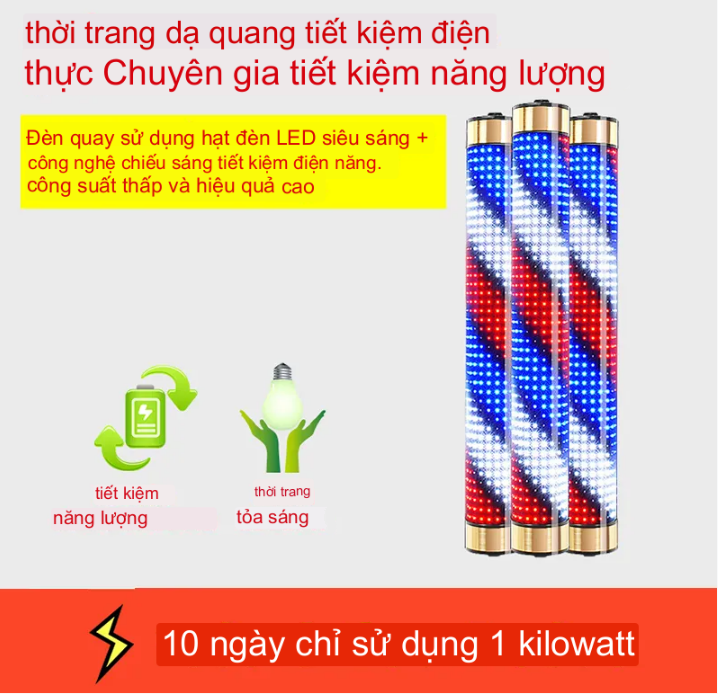 Đèn Led Đứng Dạng Xoay Trang Trí Bên Shop Thu Hút Khách Hàng Twisted Pole Retro