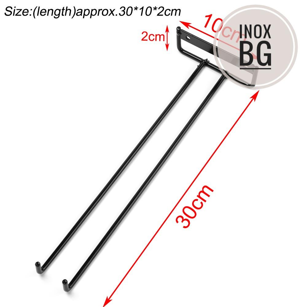 GIÁ ĐỠ TREO LY 27CM BẮT TRẦN TỦ BÓNG ĐẸP. GIÁ TREO LY GẮN TƯỜNG