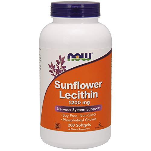 Viên Uống Now Sunflower Lecithin 1200mg Với Phosphatidyl Choline