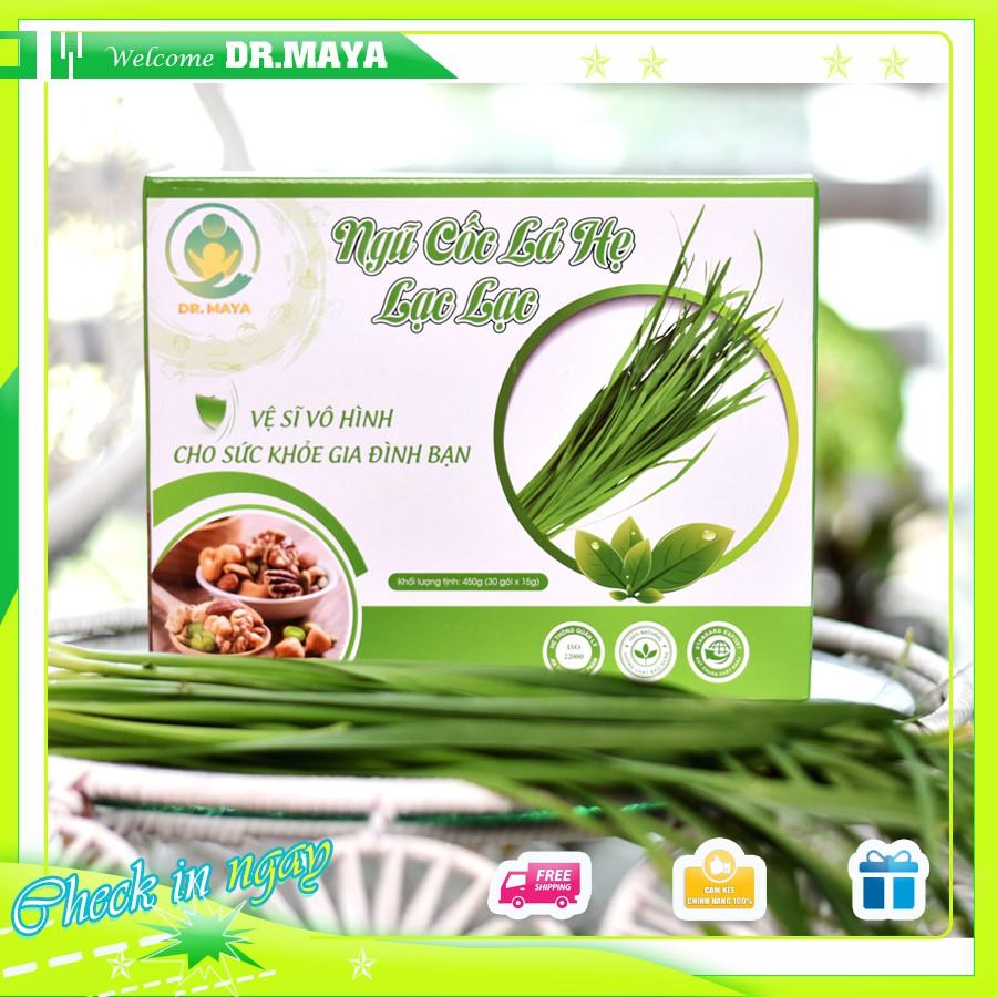 Ngũ cốc Lá hẹ Lạc Lạc Dr.maya 500g (30 Gói) hỗ trợ phòng ngừa táo bón, tăng khả năng hấp thu cho trẻ