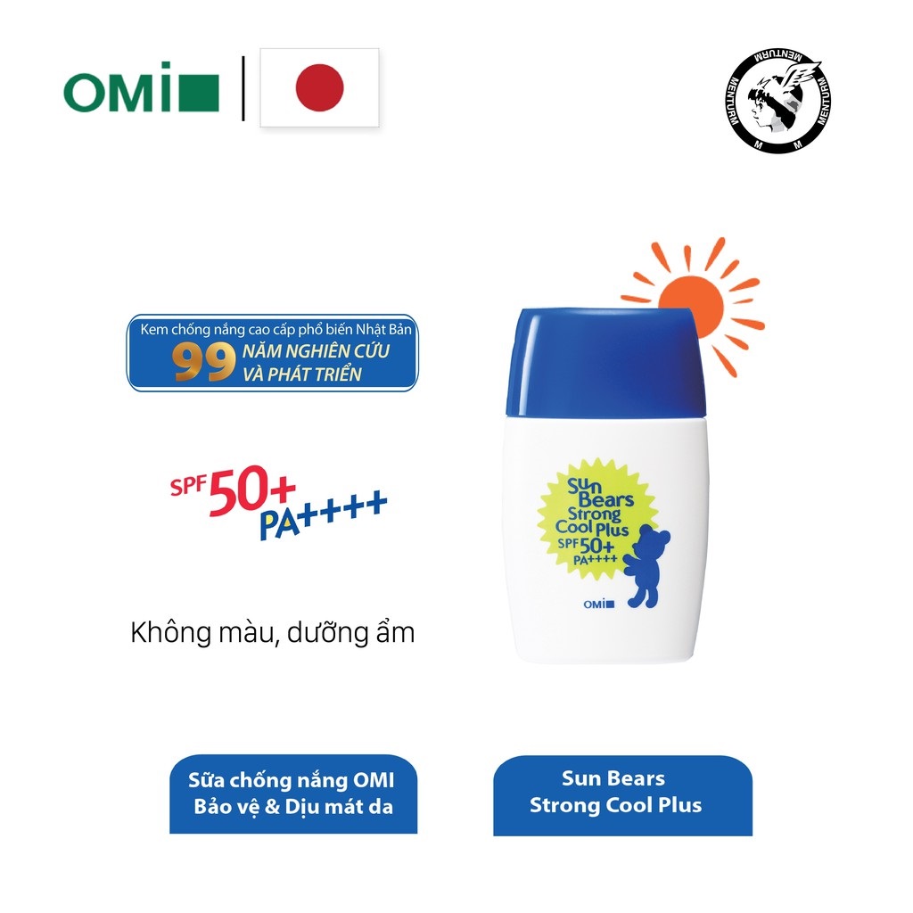 [NEW] Sữa Chống Nắng OMI Bảo Vệ &amp; Dịu Mát Da - Omi Sun Bears Strong Cool Plus SPF50+/PA++++ (30g)