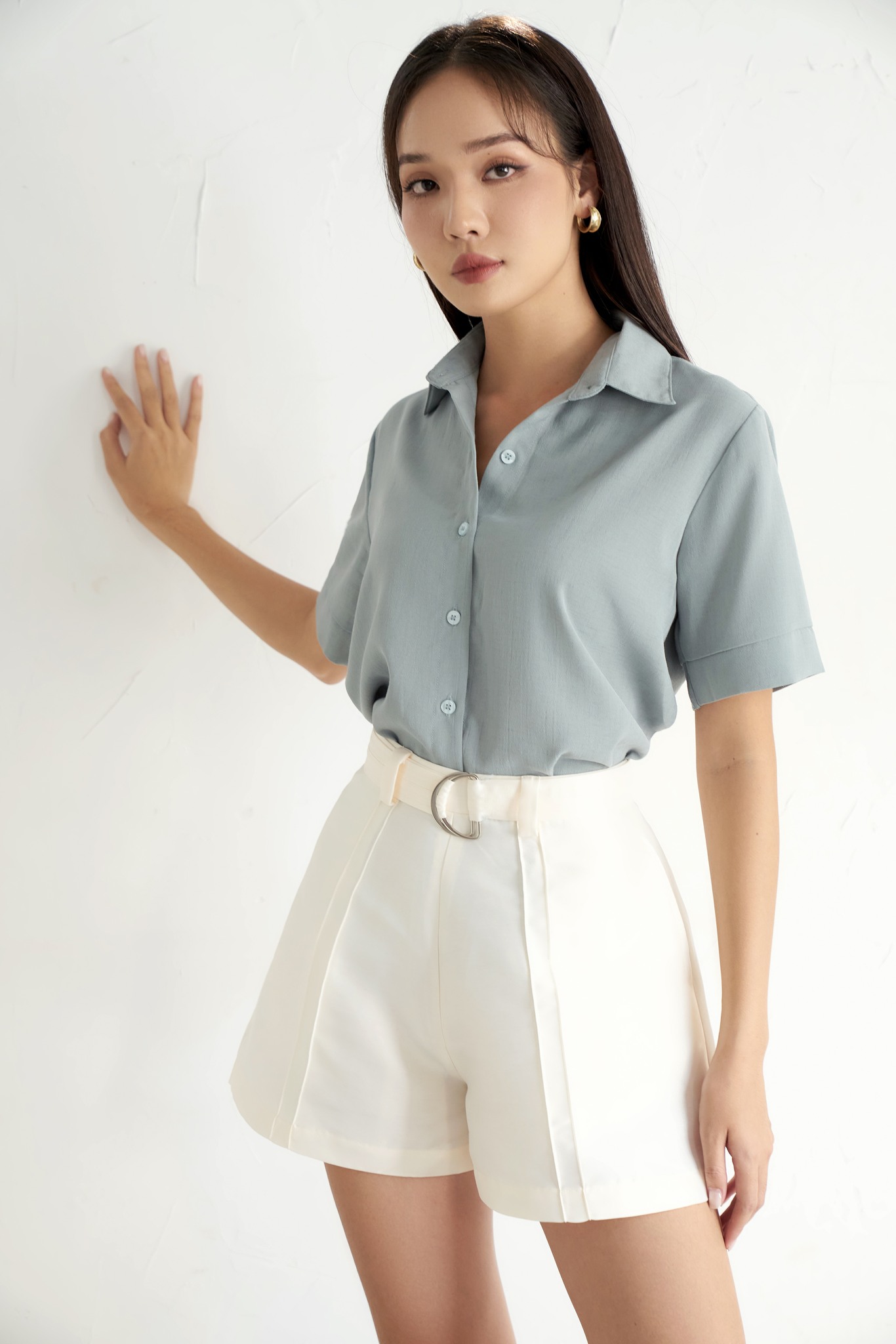 OLV - Áo sơ mi Light Mint Classic Shirt