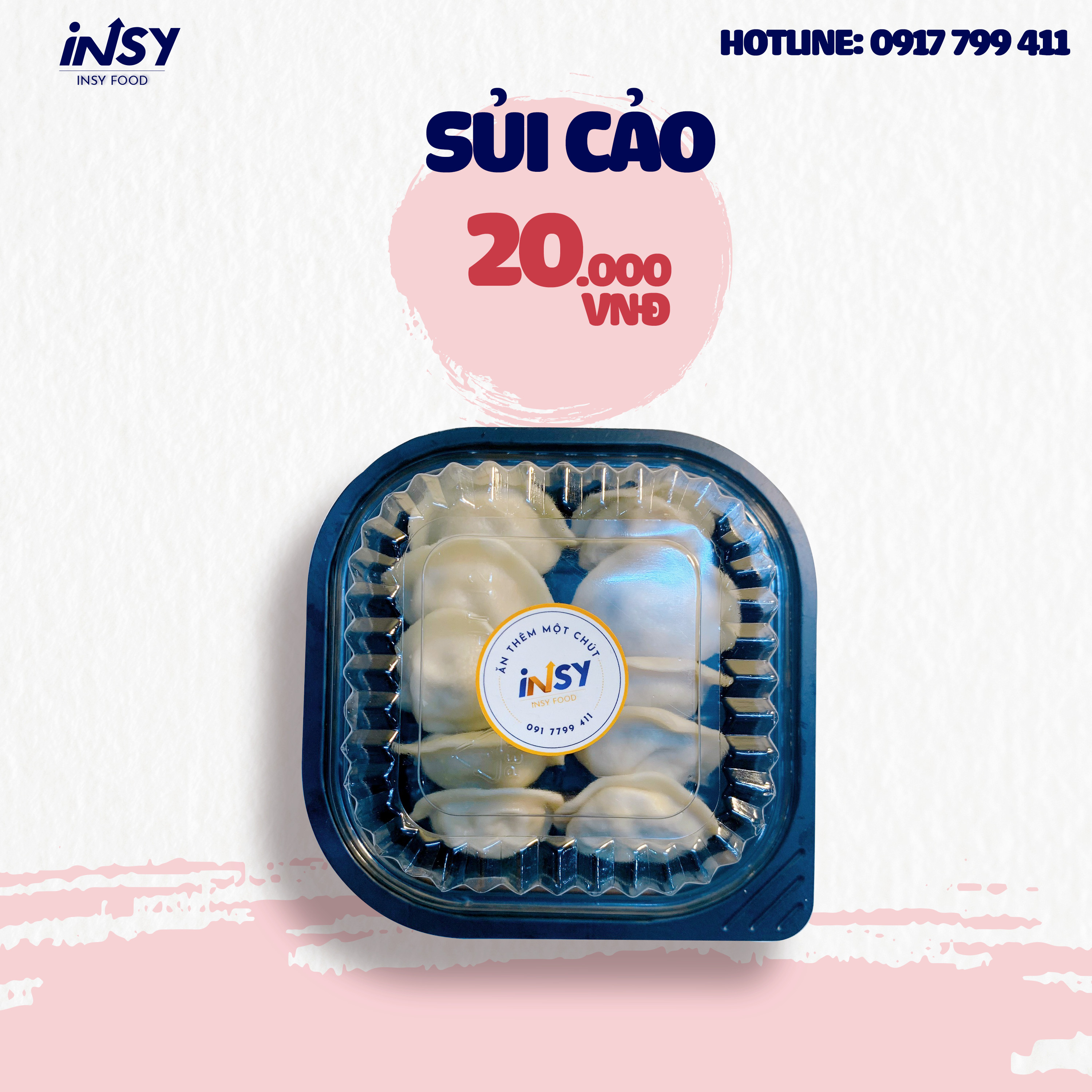 Sủi cảo nhúng lẩu / khay