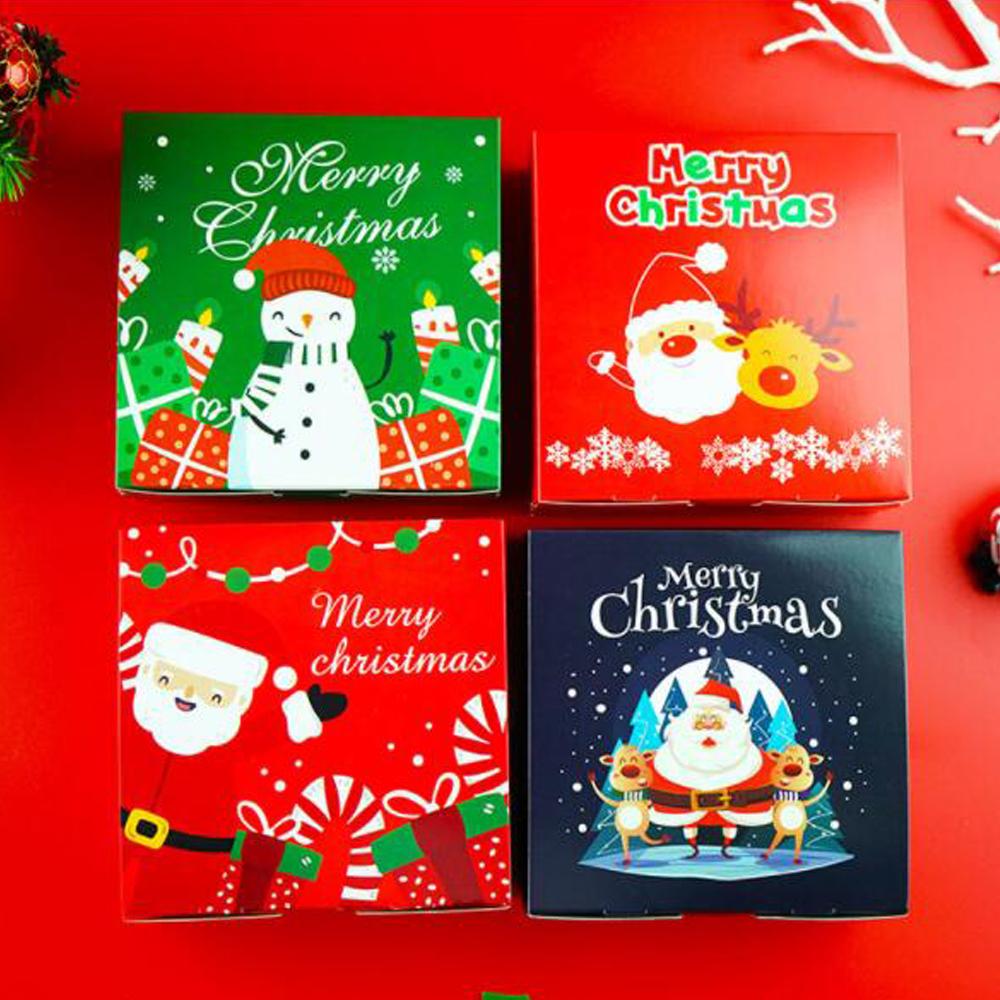 Set 1 / 3 / 5 Hộp Bánh Quy Họa Tiết Giáng Sinh Dễ Thương