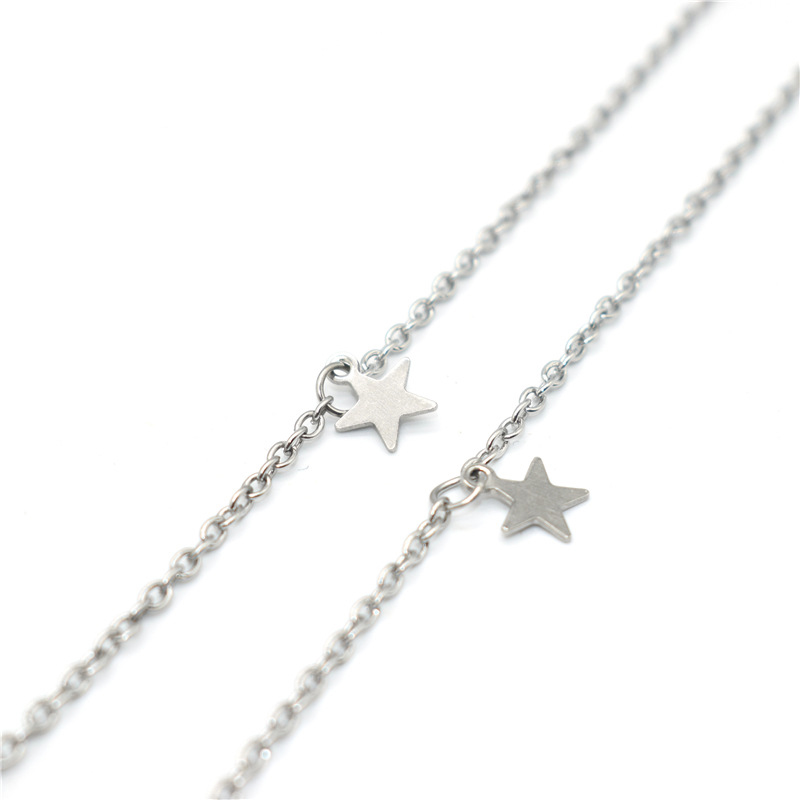 Chuỗi titan đeo gọng kính thời trang ngôi sao cá tính nam và nữ