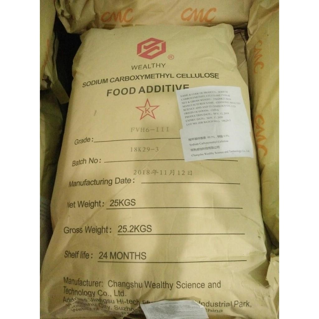 Phụ gia tạo sệt CMC(1KG)_Sodium Carboxymethyl Cellulose