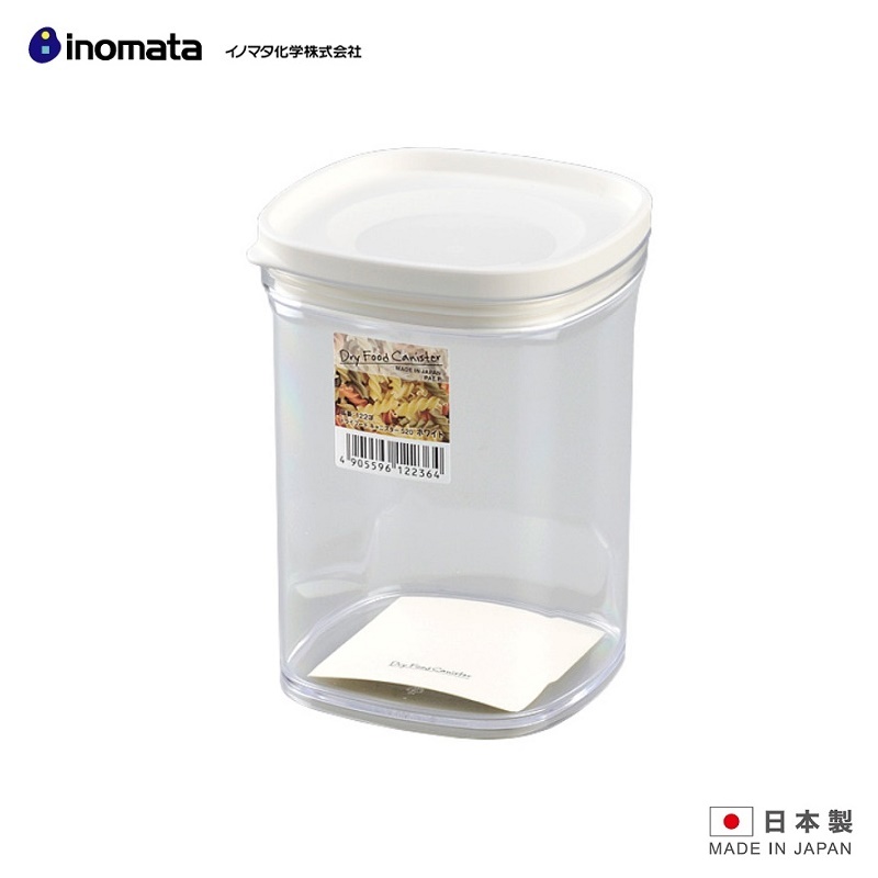Hộp đựng thực phẩm khô Inomata 520ml, nắp mềm dẻo giữ kín & bảo quản thực phẩm an toàn - nội địa Nhật Bản