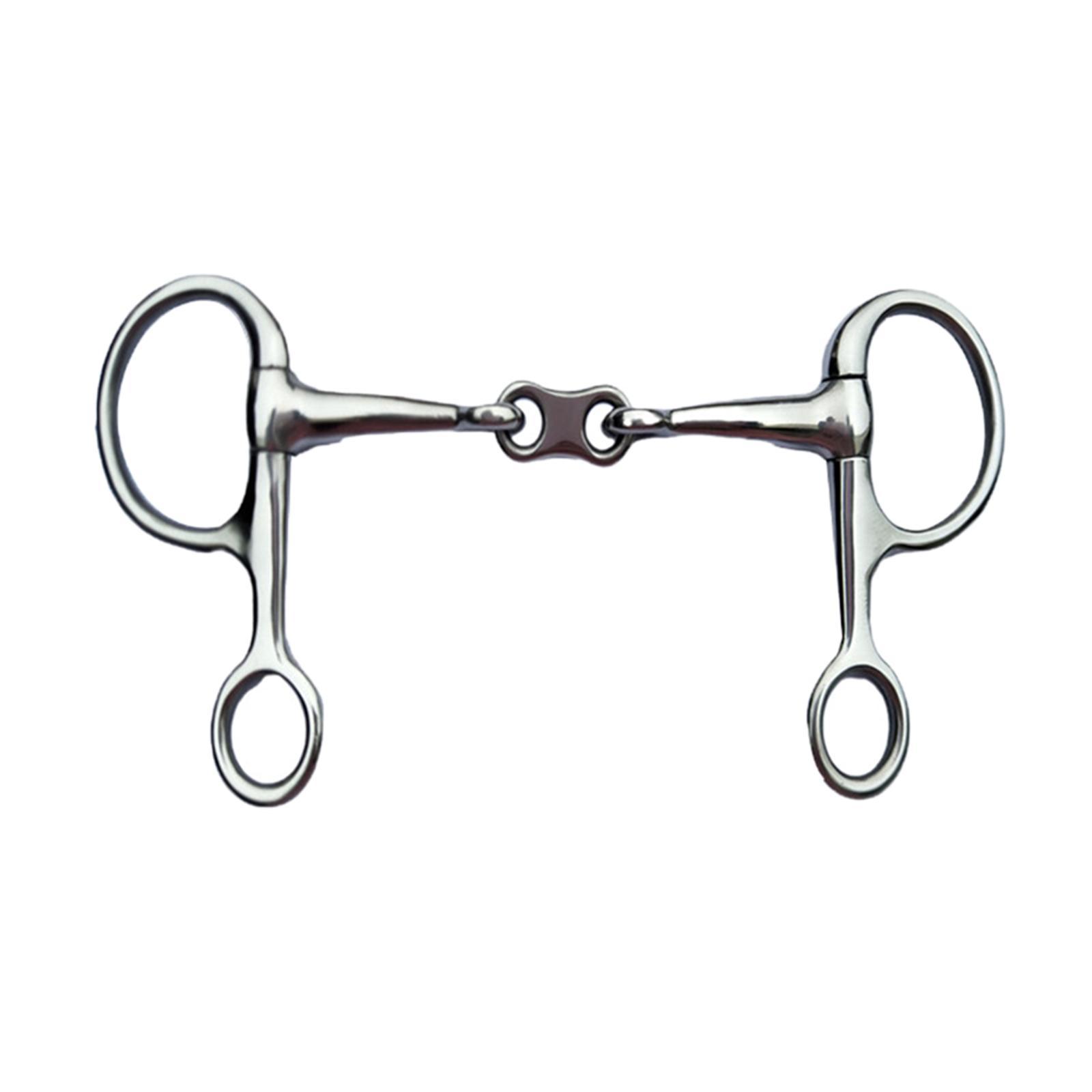 2 Rings Rings Snaffle Bits Gear Equestrian Accessories Durable Lightweight Horse Sports Horse Rings Bit Horse Riding Snaffle for Outdoor Sports