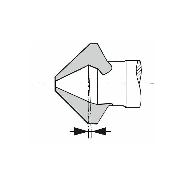 MŨI LÃ VÁT MÉP LỔ HSS PHỦ TIN HOLEX 150180 PHI 12,4MM